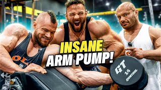 Putting RP Strength to the Test Insane Arm Workout with Dr Mike and Jared Feather [upl. by Schilt]