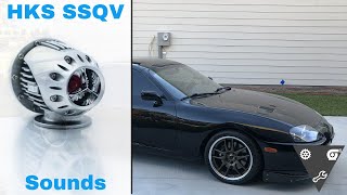 HKS SSQV BOV Sound on a 500hp MKIV Supra In Car Outside Car Close Up [upl. by Archle]