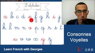 Learn the french alphabet consonants and vowels [upl. by Amalbena]