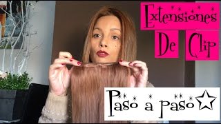 Como hacer extensiones de clip paso a paso Medir cortar y coser [upl. by Ydnagrub]