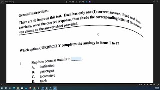 PEP Ability Test 2024 Pt1 [upl. by Ardnayek]