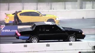 Charger Hellcat vs Grand National 14 Mile Drag Race [upl. by Eneles483]