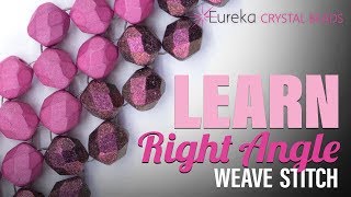 Learn the Right Angle Weave RAW Beading Stitch  Beginnerfriendly Tutorial  Beading HowTo [upl. by Munsey]