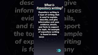 What is Expository writing english learn expository expositorywriting expositoryessay [upl. by Ynabla]