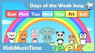 Days of the Week Song  Learn the 7 Days of the Week  KidsMusicTime [upl. by Gare]