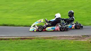 Hooton Park karting Indi Clubman junior max round 8 2023 [upl. by Innos]