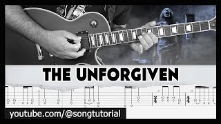 Metallica  The Unforgiven  TAB  Guitar Cover  Lesson [upl. by Nosnhoj]