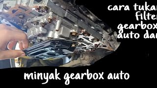 Cara mudah Tukar minyak dan filter gearbox auto transmission kereta iswara dan wira [upl. by Euqinue]