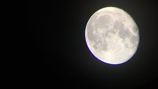 The moon on Celestron inspire 100mm telescope [upl. by Zeeba624]