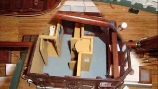 modelisme goélette L ETOILE boat bateau voilier maquette godbille gilles [upl. by Ahsienel]