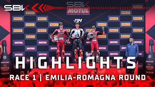 FULL HIGHLIGHTS Race 1 at Misano 💫  2024 EmiliaRomagnaWorldSBK 🇮🇹 [upl. by Nnalyrehc532]