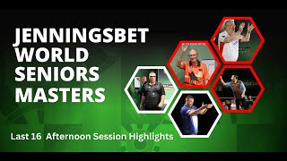 Day 1 Afternoon Session Highlights  JenningsBet World Seniors Masters [upl. by Uhn]