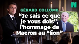 L’hommage de Macron à Gérard Collomb [upl. by Erasme]