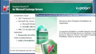 Kaspersky Security 80 for Microsoft Exchange Servers  INSTALLATION 1 [upl. by Legge]