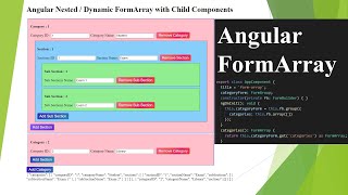 Angular FormArray  Angular Dynamic FormArray  Angular Nested FormArray with Child Components [upl. by Nednarb]