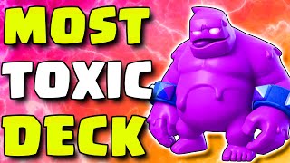 Evolved Tesla with Most Toxic Deck in Clash Royale [upl. by Kcirttap]