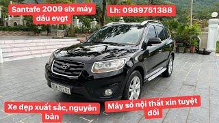 ĐÃ BÁN Santafe 2009 slx máy dầu evgt nhập khẩu nội địa Hàn Bác nào thích xe đẹp lh 0989751388 [upl. by Milah]