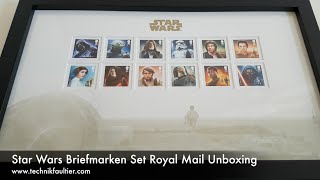 Star Wars Briefmarken Set Royal Mail Unboxing [upl. by Gilemette]