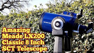 Amazing Meade LX200 Classic EMC 8 Inch SchmidtCassegrain Telescope [upl. by Gasser]