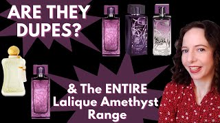 Perfume Dupes Lalique Amethyst Range Exquise Eclat Perfumes Collection Parfums De Marly Meliora [upl. by Yttig]