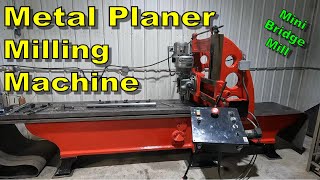 Metal Planer Milling Machine Cutting a Long Part  Machine Tool Rescue  Manual Machine Shop [upl. by Nya371]