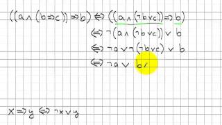 Beispiel eines aussagenlogischen Beweises [upl. by Eitteb]