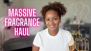 Massive Fragrance Haul Birthday Edition [upl. by Tehc]