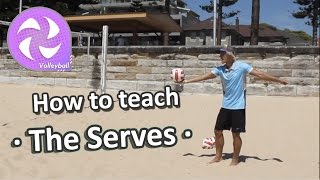 • The Serves • How to teach volleyball skills at elementary school [upl. by Zeba]