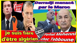 Urgent BeIN Sports expulse Derradji quotFerhat Meheni choc Tebboune quotBardella parle de ses racines [upl. by Tichon]