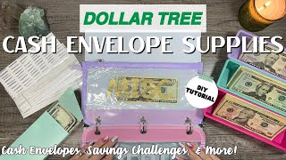 DOLLAR TREE Cash Envelope Supplies  DIYs  Cash Envelopes  Savings Challenges  Budget Friendly [upl. by Noskcire253]