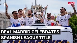 LIVE Real Madrid Celebrates 36th League Title with Fans at Cibeles square [upl. by Luna86]