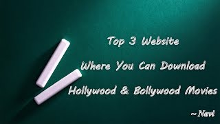 Top 3 Website To Download Hollywood amp Bollywood Movies in Dual Audio HindiEnglish [upl. by Anirac]