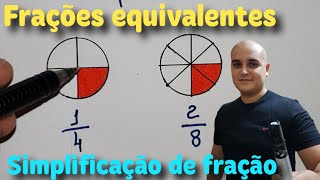 Fração 06 Frações equivalentes  Simplificação de frações [upl. by Fennelly224]