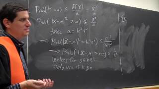 Math341 Fa2013 Lecture22 Markov and Chebyshevs Inequalities [upl. by Enelyahs]