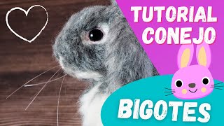 🐰 NEEDLE FELTING como hacer un CONEJO  TUTORIAL vellón cardado Español 🐰 [upl. by Laud507]