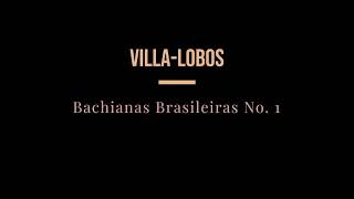 VillaLobos  Bachianas Brasileiras No1  Brazilian Guitar Quartet [upl. by Winters]