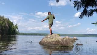 Backpacking amp fly fishing in the 100 mile wilderness day 7 best campingfishing spot on the AT [upl. by Smaj785]