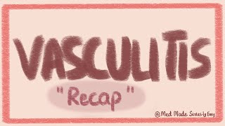 VASCULITIS  VASCULAR PATHOLOGY  Recap [upl. by Ylac889]