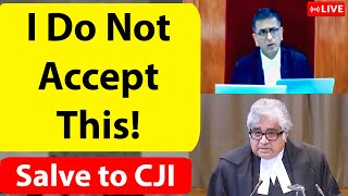 quotI Do Not Accept Thisquot Harish Salve Remarks to CJI Article 370 Hearing [upl. by Gregson617]