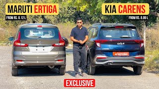 Maruti XL6 ZETA CNG VS  ERTIGA ZXI CNG Most Detailed Comparison 2023 Model 🔥🔥 [upl. by Wiencke]