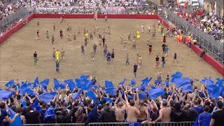 ⚪️🔵 Semifinale Calcio Storico 2023⚜️ BIANCHI di Santo Spirito contro AZZURRI di Santa Croce 37 [upl. by Jody]