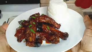 How To Make Takeout Style Chinese Spare Rib Tips Recipe Char SiuPork Ribs In The Oven [upl. by Dicks]