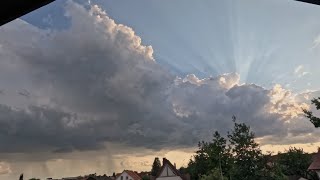 Zeitraffer Starke HKL Schauer amp Gewitter  03082024 [upl. by Gorski]