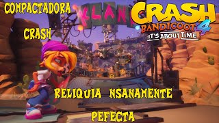 Crash Bandicoot 4 Consigue el 106  04 Compactadora Crash Reliquia Perfecta Gemas y Cajas [upl. by Kramer259]