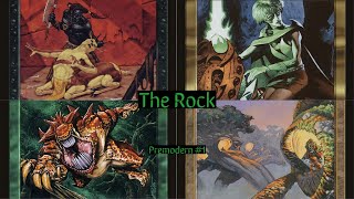 Perusing Premodern 1 The Rock Deck Tech  Gameplay [upl. by Ahseenal]