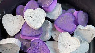 Purple  Gray Reformed Gym Chalk Hearts [upl. by Moria]