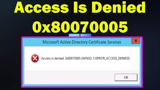 How to Fix “Access is denied” Windows 10 error [upl. by Oilalue]