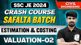 SSC JE 2024  Estimation amp Costing  VALUATION02  Civil Engineering [upl. by Anim]