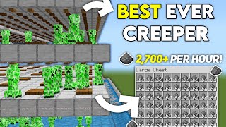 NEW MAXED OUT CREEPER FARM in 121 Minecraft Bedrock [upl. by Laughlin]