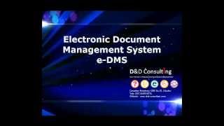 Electronic Document Management System eDMS [upl. by Kylander]